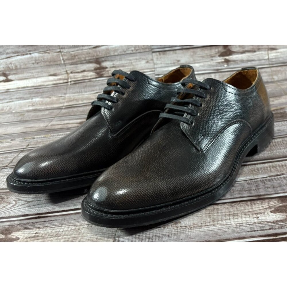Allen Edmonds "TREVOR" Pebble Toe Derby Dress Shoe sz 9 D color Black Brand new